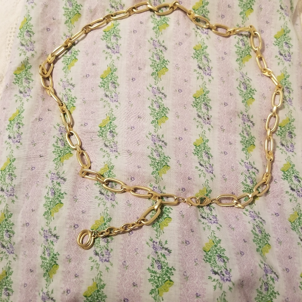 VINTAGE Golden Chain Belt